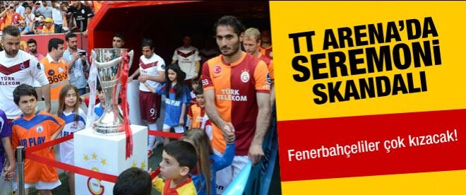 TT Arena'da seramoni skandalı