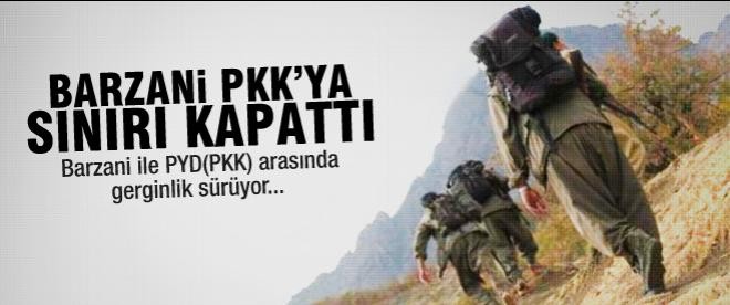 Barzani, sınırı PKK'ya kapattı